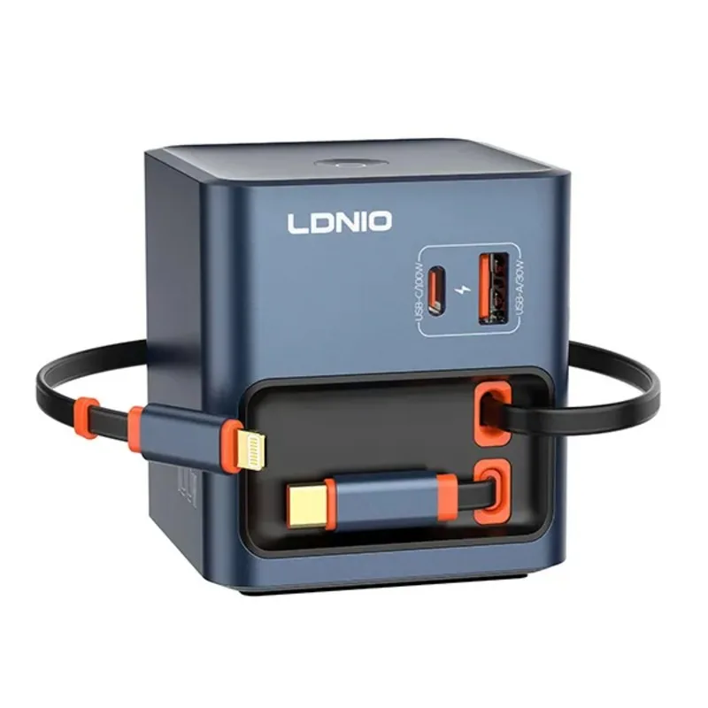 شاحن لادنيو Q16 جان فائق السرعة بقوة 100 وات- LDNIO Q16 GAN SUPER FAST CHARGER 100W