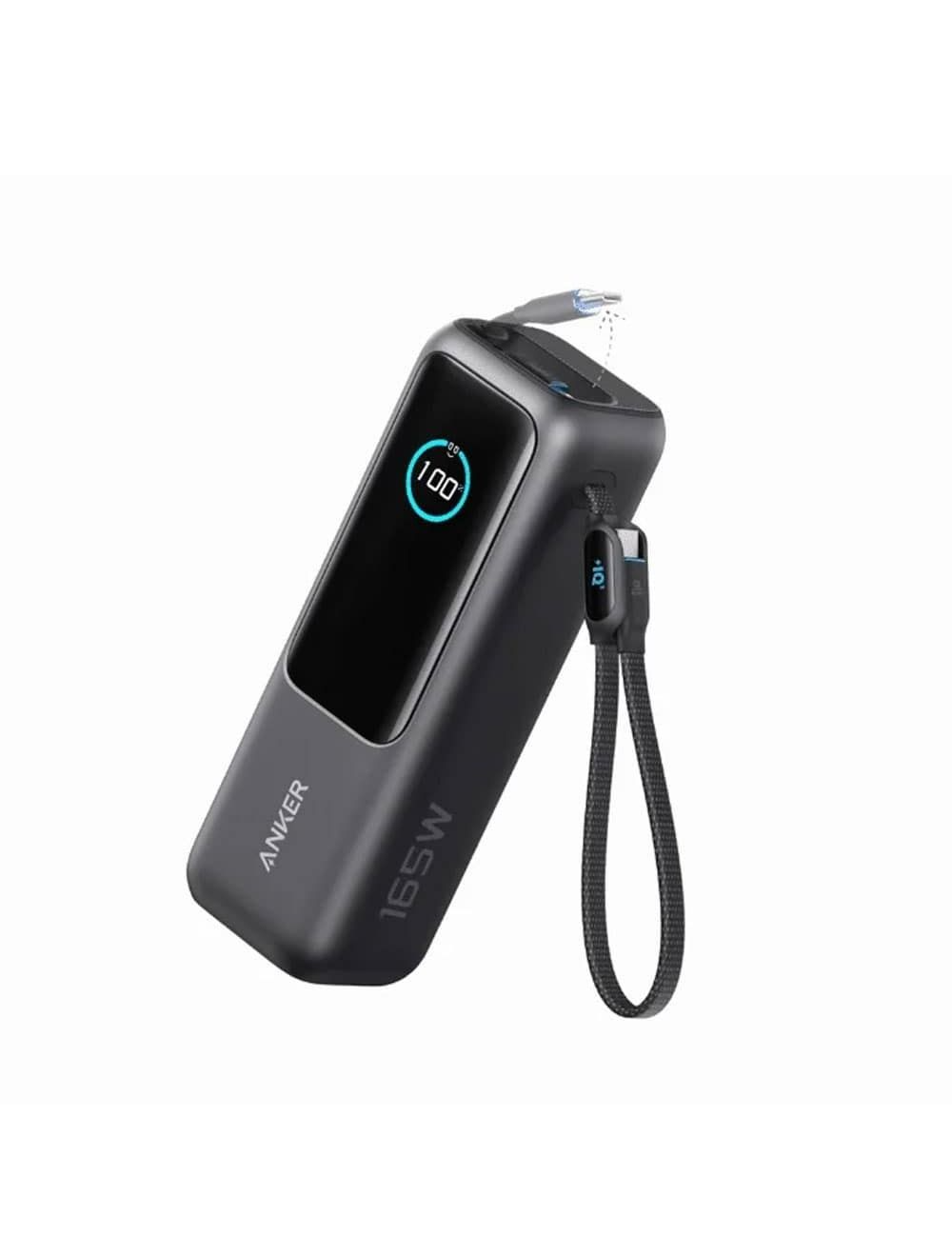 أنكر باور بانك سعه 25000 مللي أمبير بقوة 165 وات مع كابل USB C مدمج 