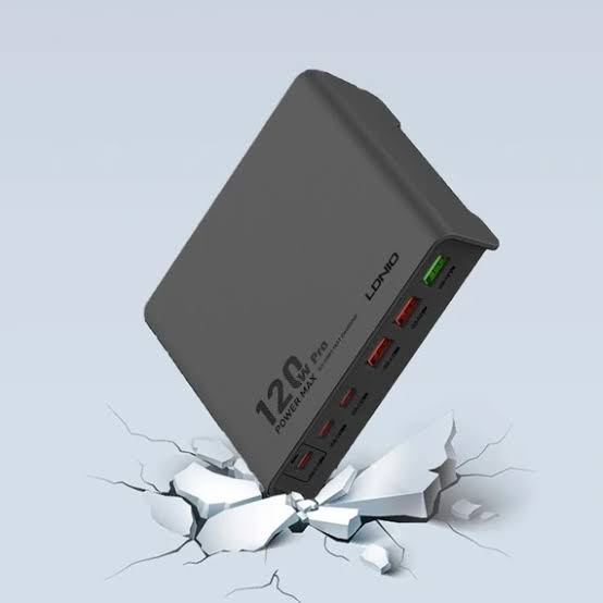 شاحن مكتبي فائق السرعة لادنيو Q605 بقوة 120 وات- LDNIO Q605 DESKTOP SUPER FAST CHARGER 120W