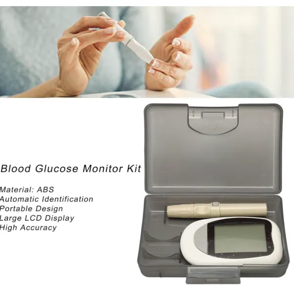جهاز قياس السكر في الدم Blood Glucose Meter - طقم فحص ومتابعة مستوى الجلوكوز المنزلي مع شرائط ووخز