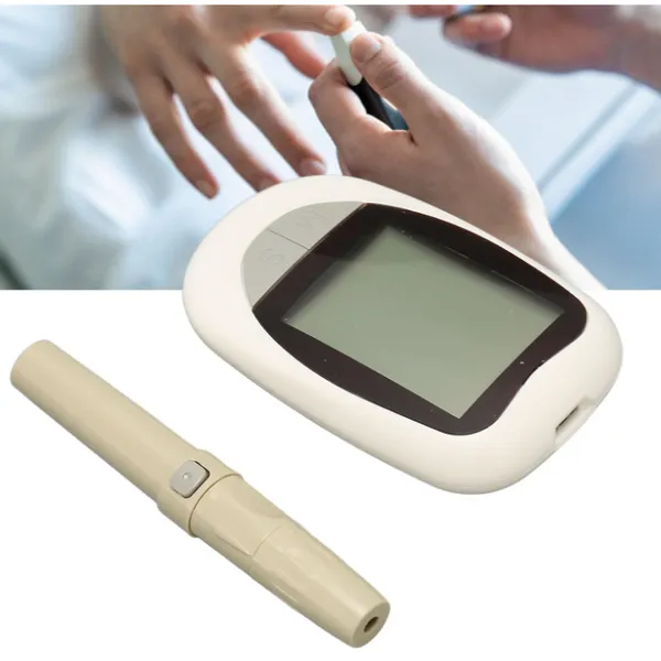 جهاز قياس السكر في الدم Blood Glucose Meter - طقم فحص ومتابعة مستوى الجلوكوز المنزلي مع شرائط ووخز