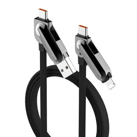 وصلة شحن ونقل بيانات لدنيو موديل LC25 متعددة المداخل 4 في 1 - LDNIO DATA CABLE LC25 4*1