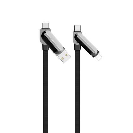 وصلة شحن ونقل بيانات لدنيو موديل LC25 متعددة المداخل 4 في 1 - LDNIO DATA CABLE LC25 4*1