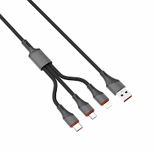 كابل شحن ونقل بيانات سريع 3 في 1 من لادنيو - LDNIO DATA CABLE LC96U 3*1