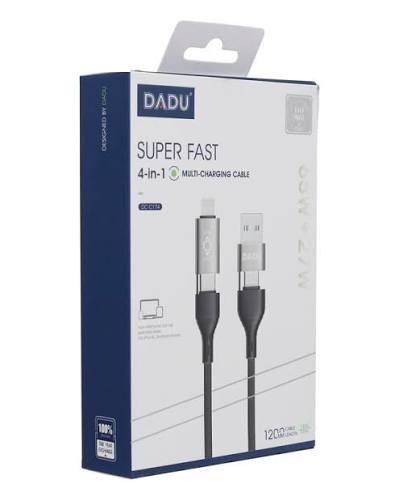 كابل شحن ونقل بيانات دادو 4 في 1 فائق السرعة - DADU DATA CABLE DC-C174 4*1