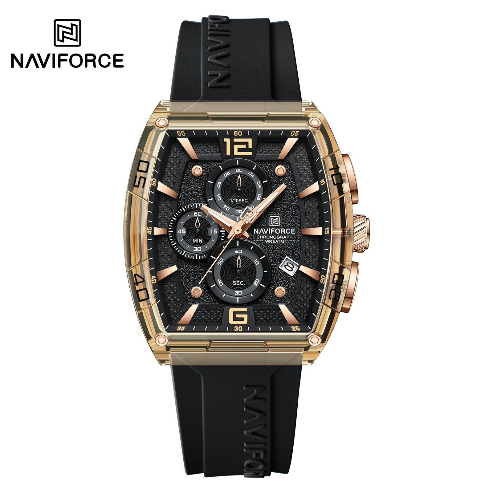 Naviforce Watch For Men NF6101 R-GY-B