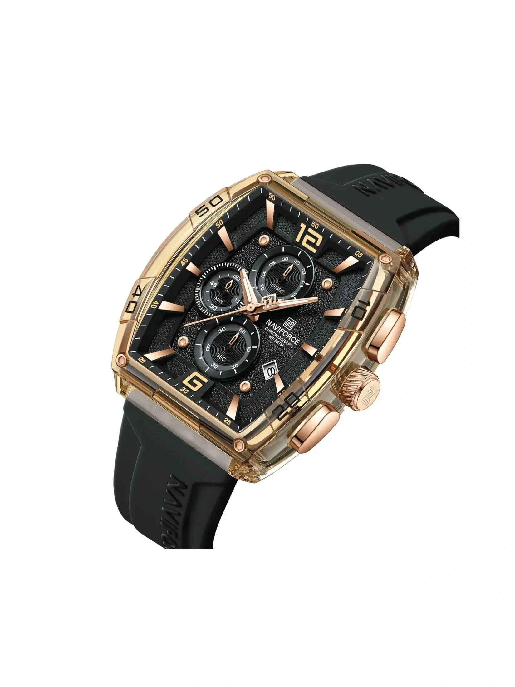 Naviforce Watch For Men NF6101 R-GY-B