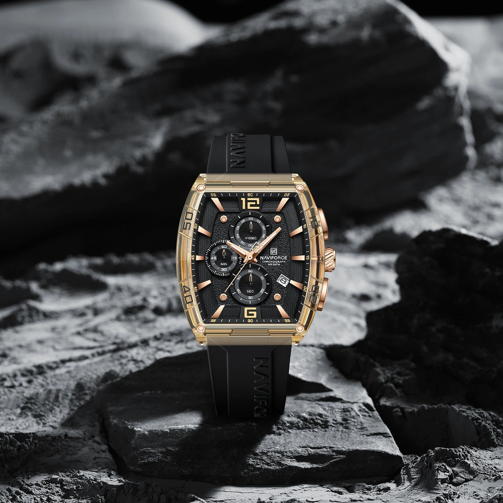 Naviforce Watch For Men NF6101 R-GY-B