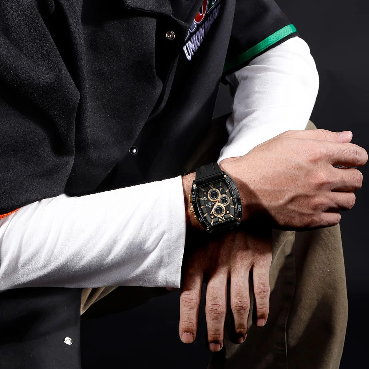 Naviforce Watch For Men NF6101-B-Y-B