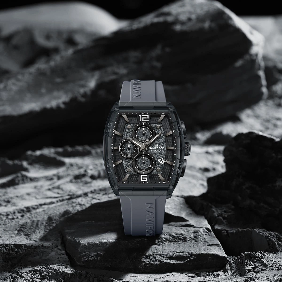 Naviforce Watch For Men NF6101-GY-W-GY