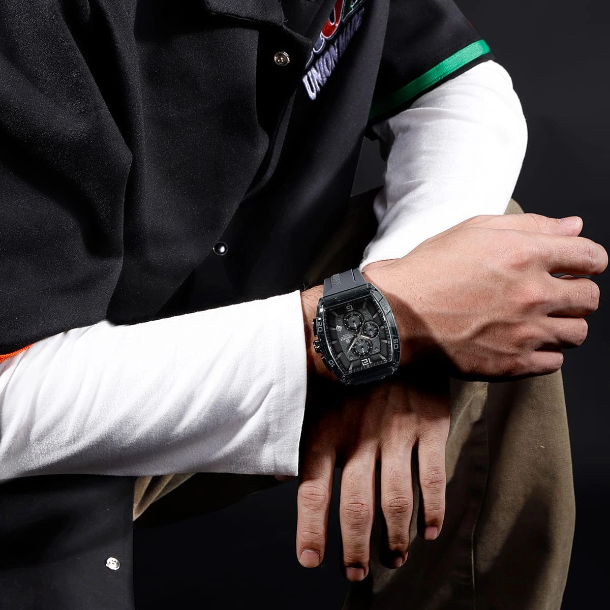 Naviforce Watch For Men NF6101-GY-W-GY