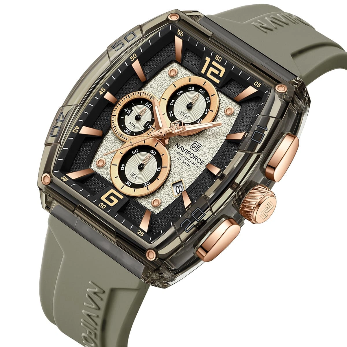 Naviforce Watch For Men NF6101-GY-Y-GY
