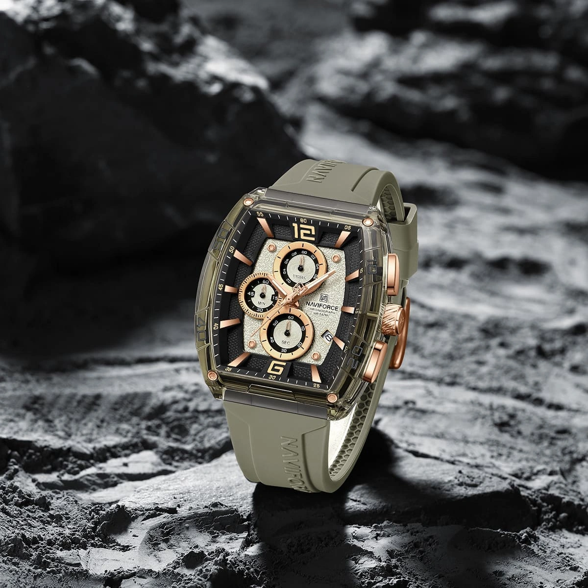 Naviforce Watch For Men NF6101-GY-Y-GY