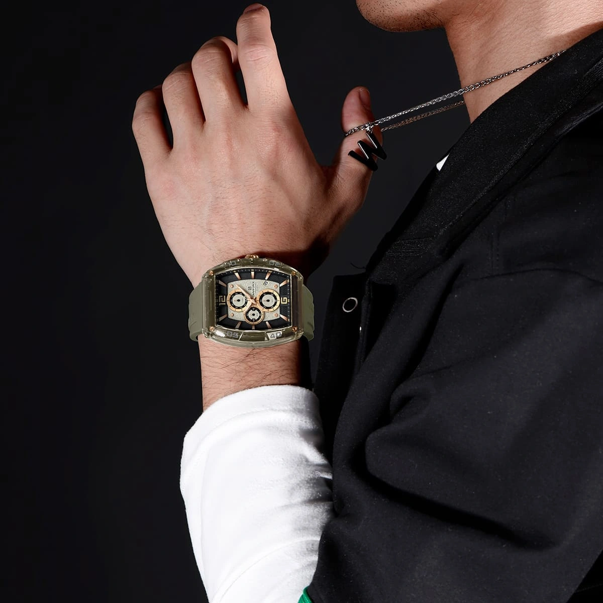Naviforce Watch For Men NF6101-GY-Y-GY