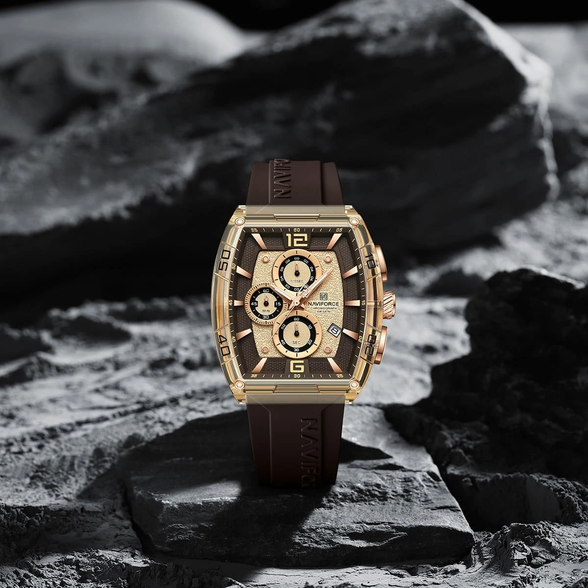 Naviforce Watch For Men NF6101-RG-Y-CE