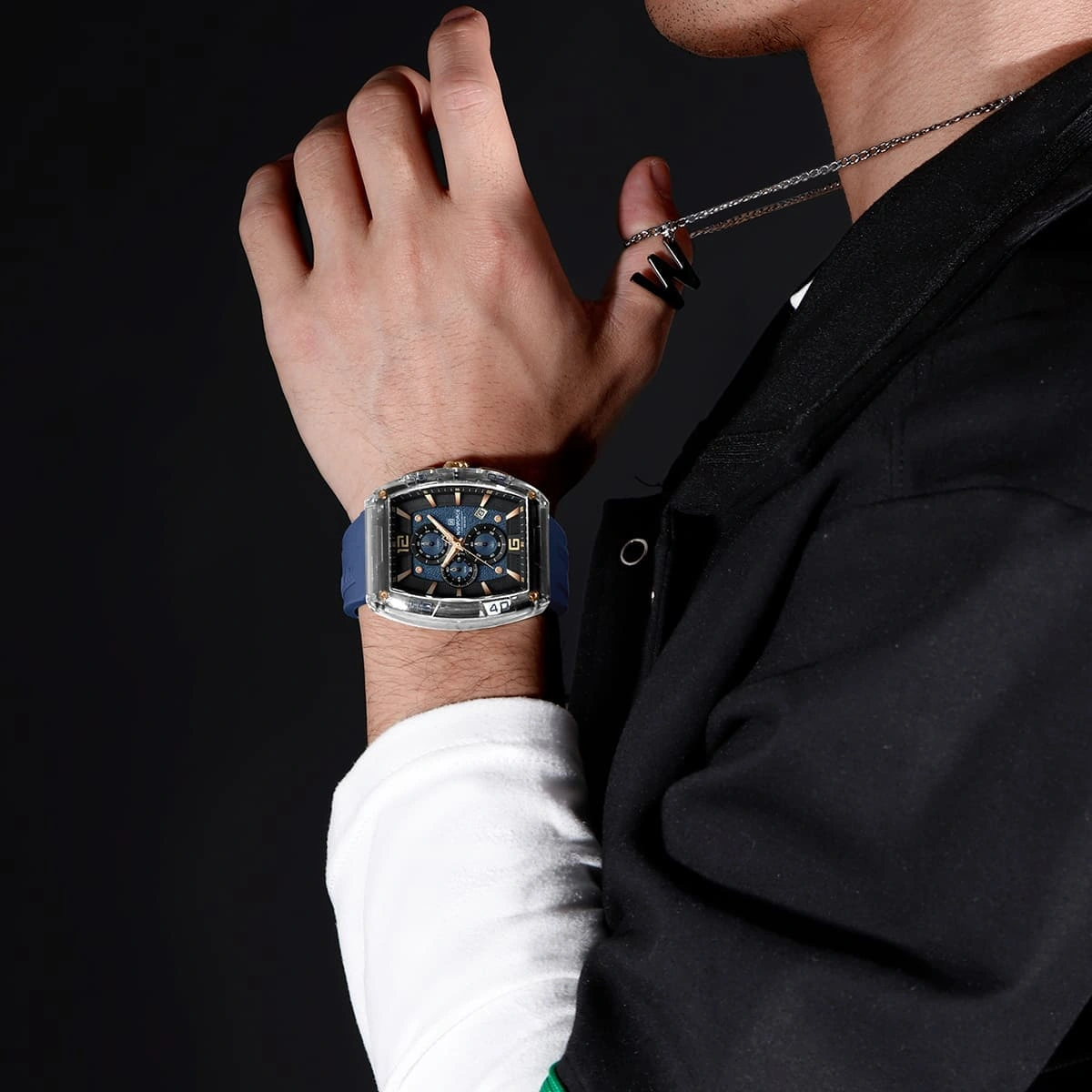 Naviforce Watch For Men NF6101-S-Y-BE