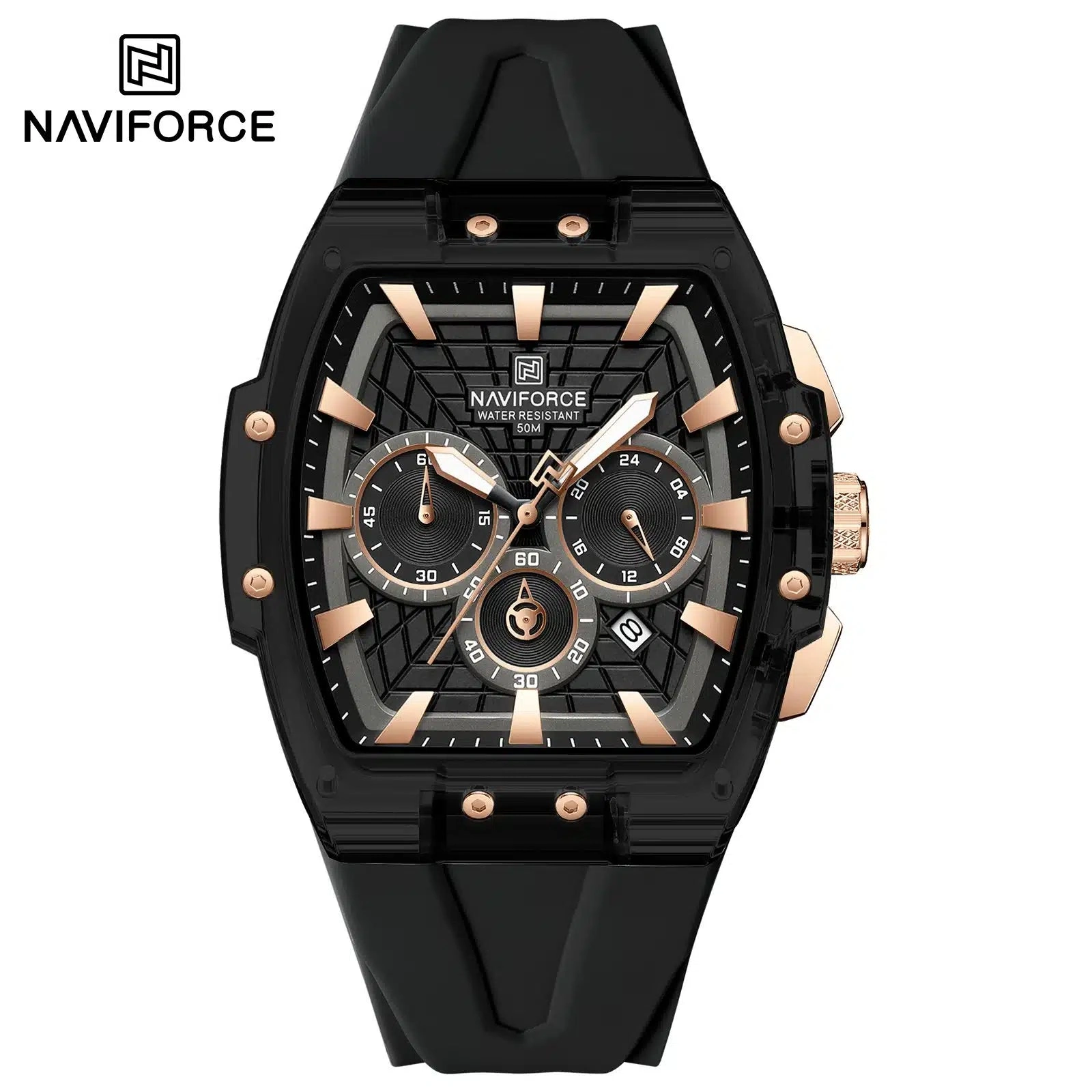 Naviforce Watch For Men NF6113 B-RG-B