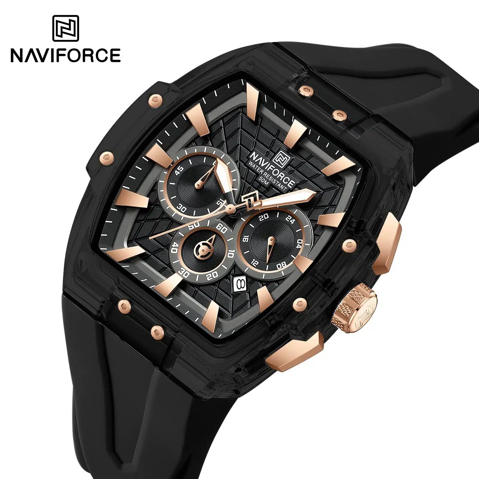 Naviforce Watch For Men NF6113 B-RG-B