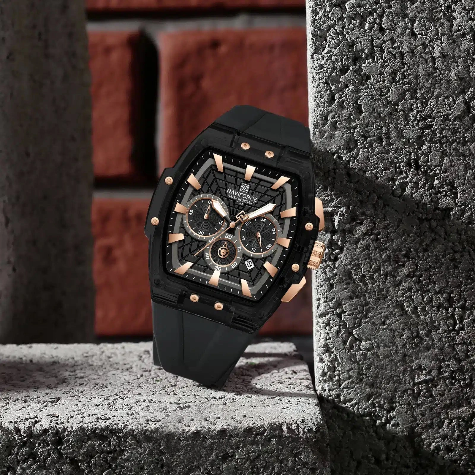 Naviforce Watch For Men NF6113 B-RG-B