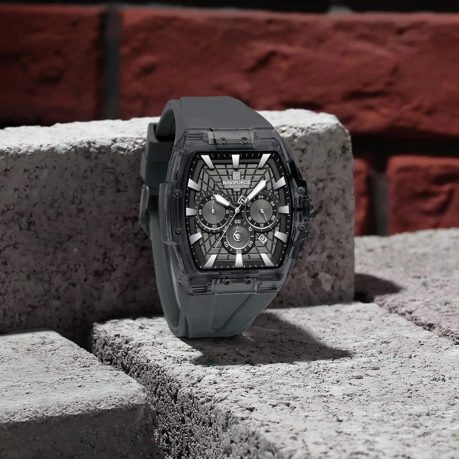 Naviforce Watch For Men NF6113 GY-GY-GY