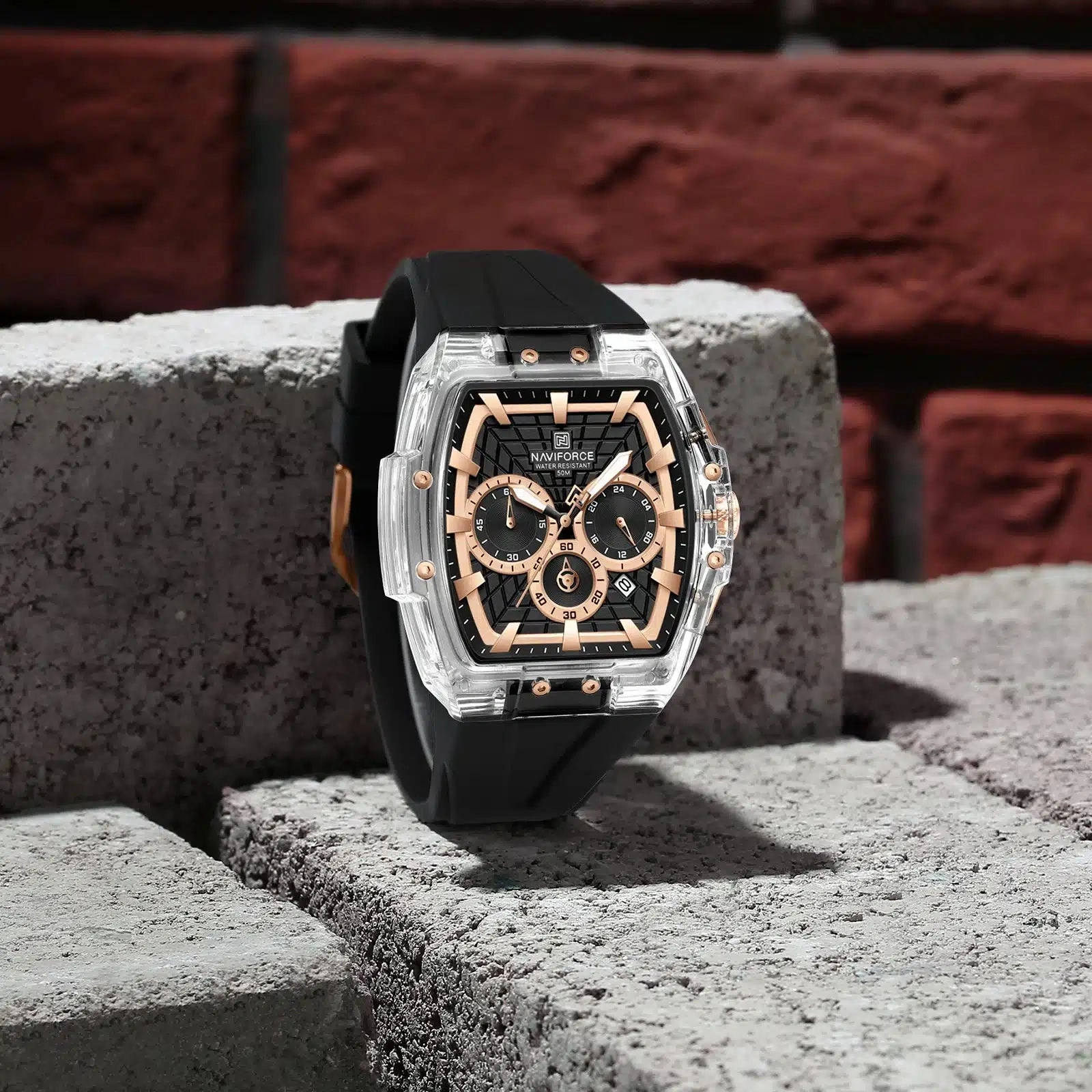 Naviforce Watch For Men NF6113 S-RG-B