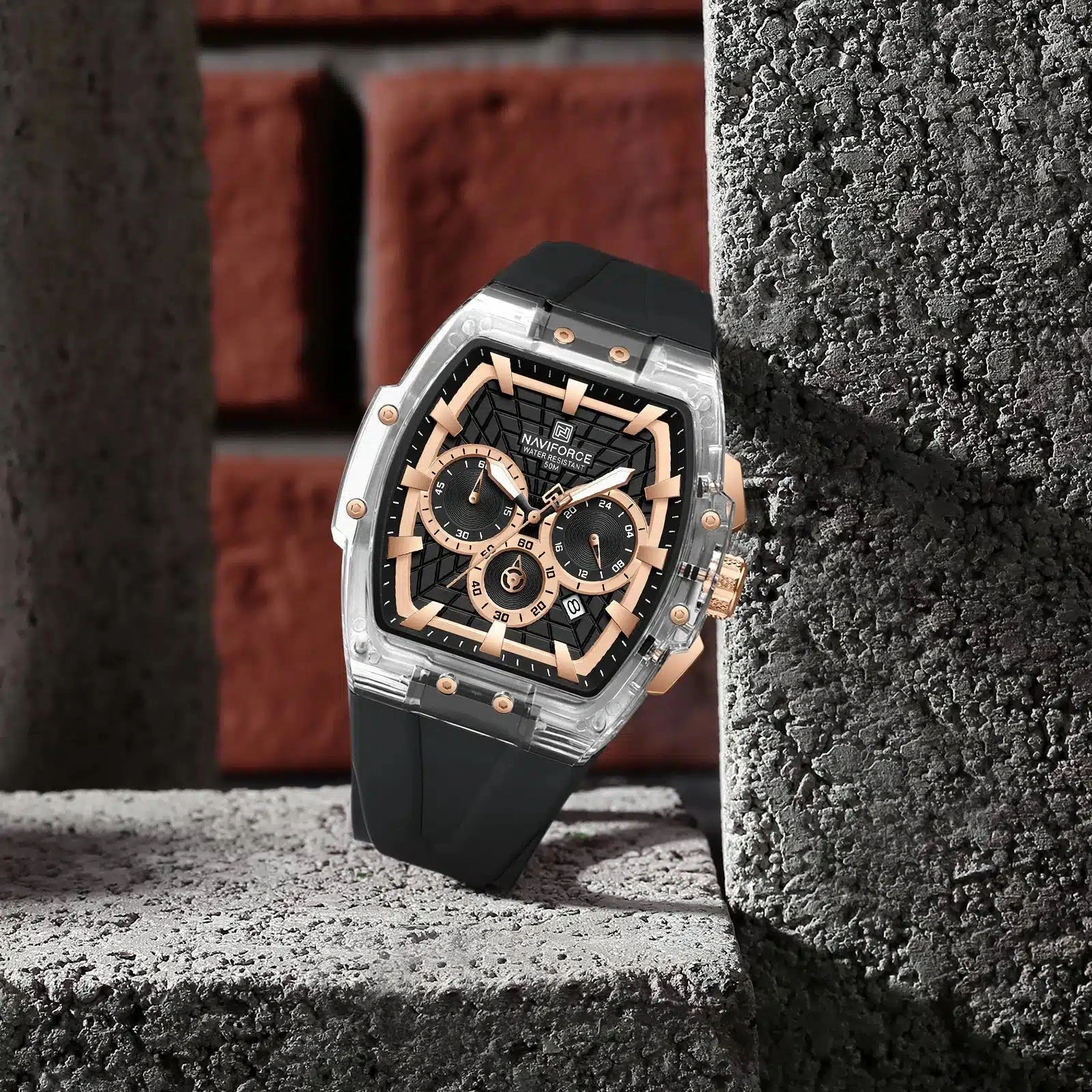 Naviforce Watch For Men NF6113 S-RG-B