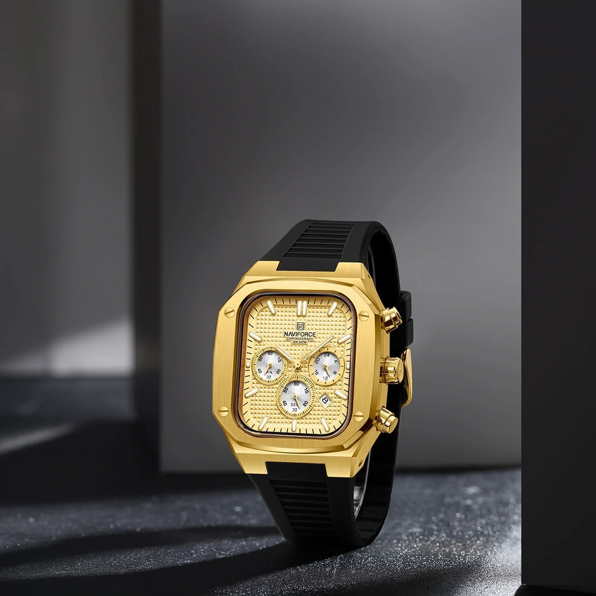 Naviforce Watch For Men NF8037-G-G-B