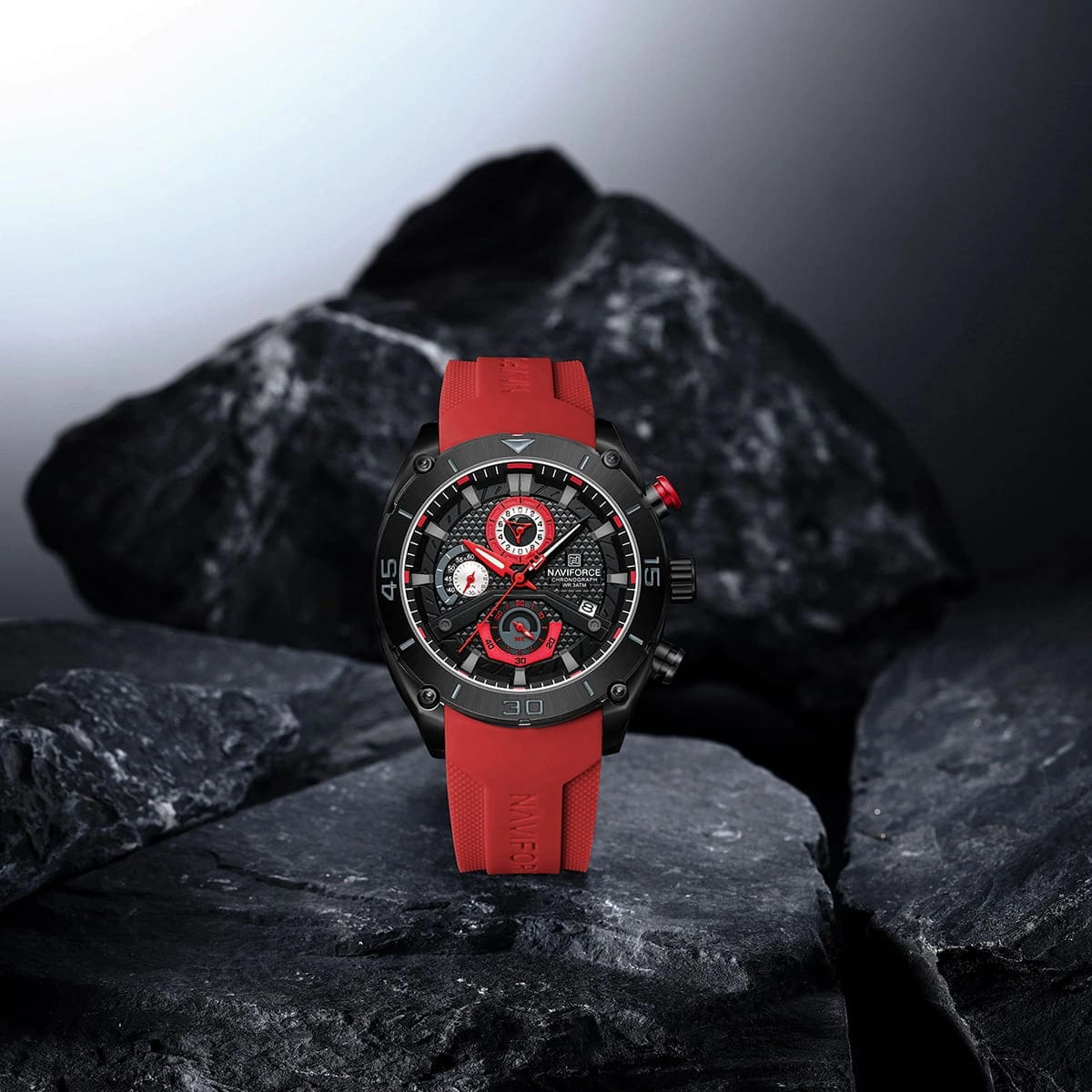 Naviforce Watch For Men NF8038-B-R-R