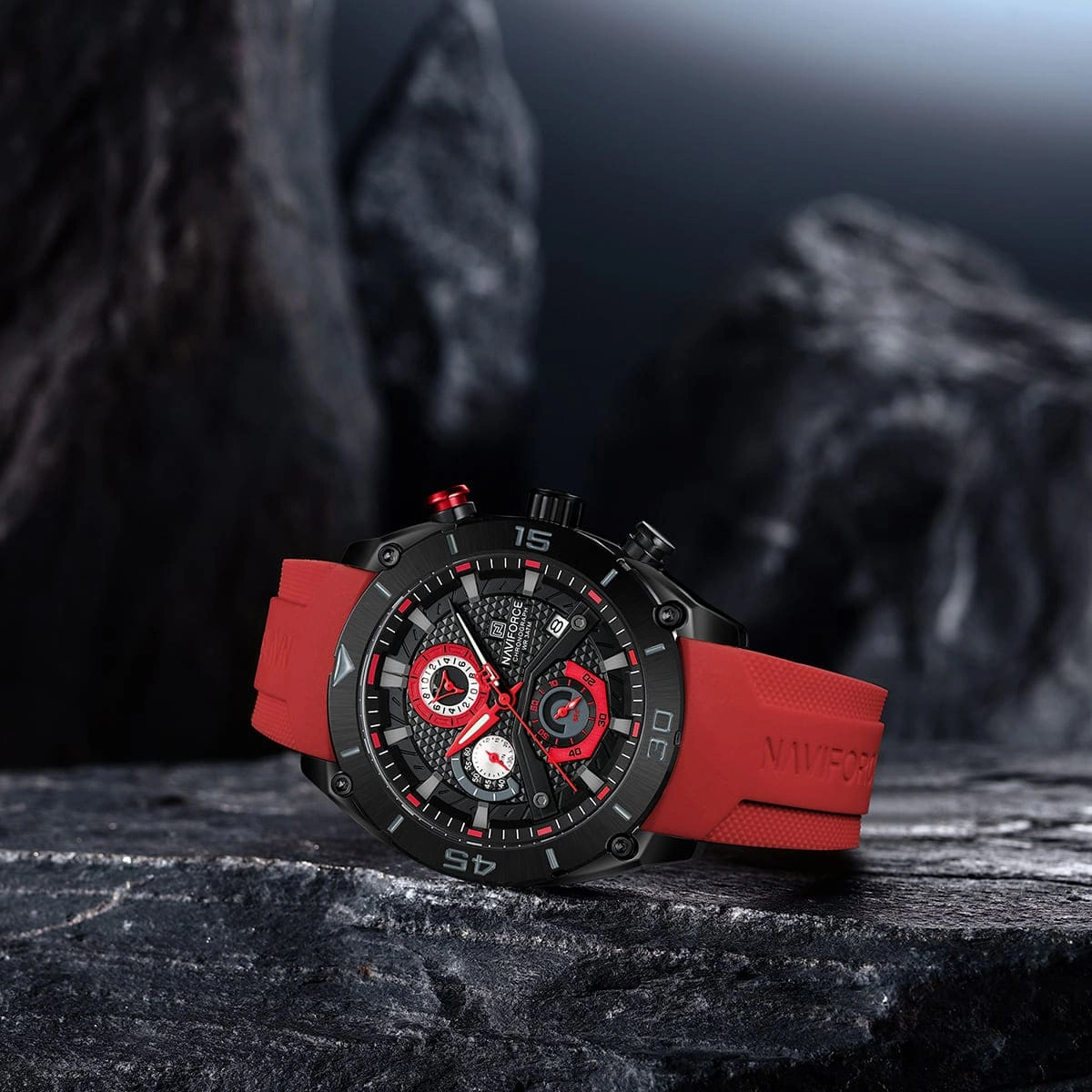 Naviforce Watch For Men NF8038-B-R-R