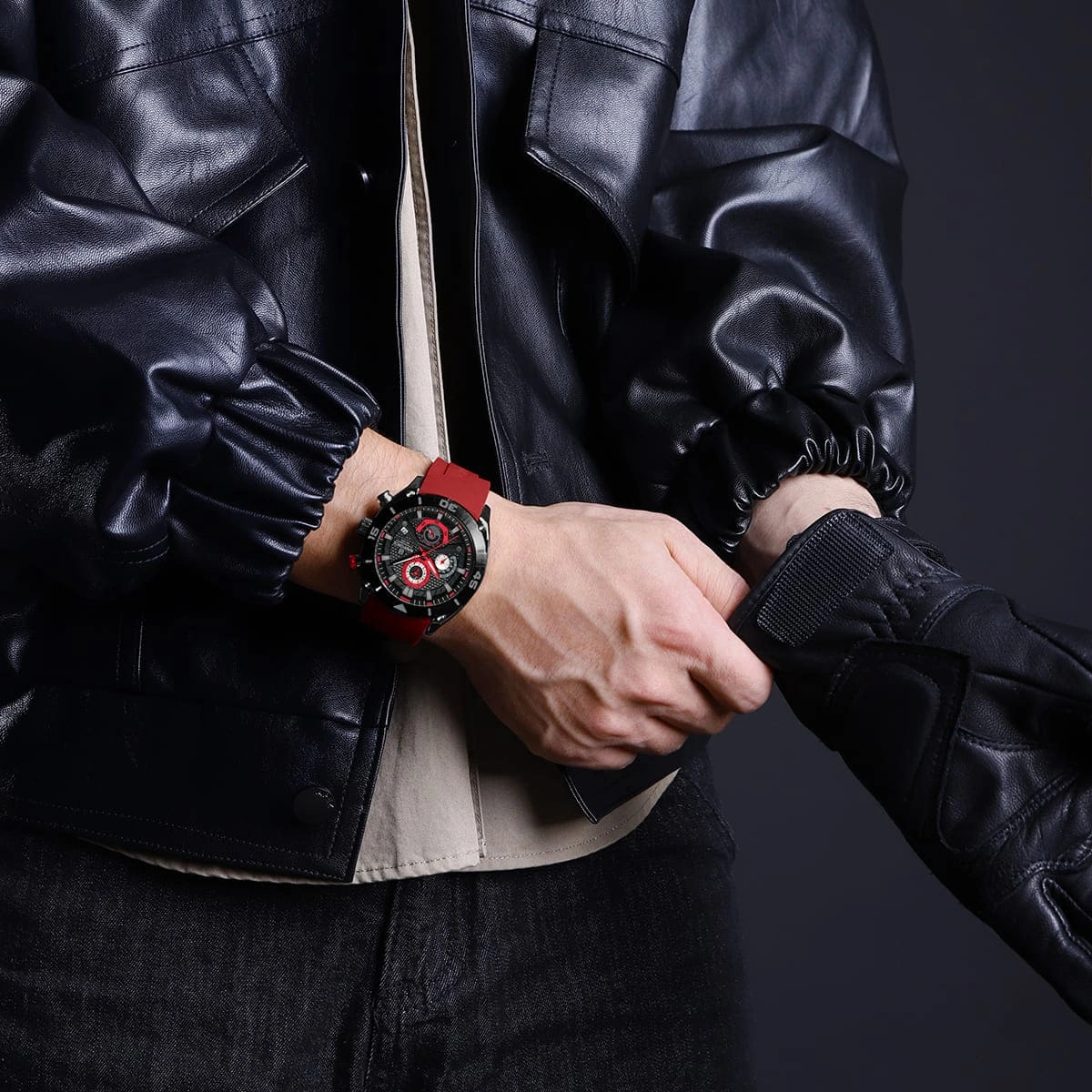 Naviforce Watch For Men NF8038-B-R-R