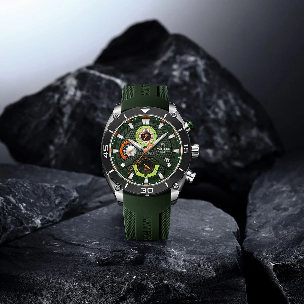 Naviforce Watch For Men NF8038-S-GN-GN