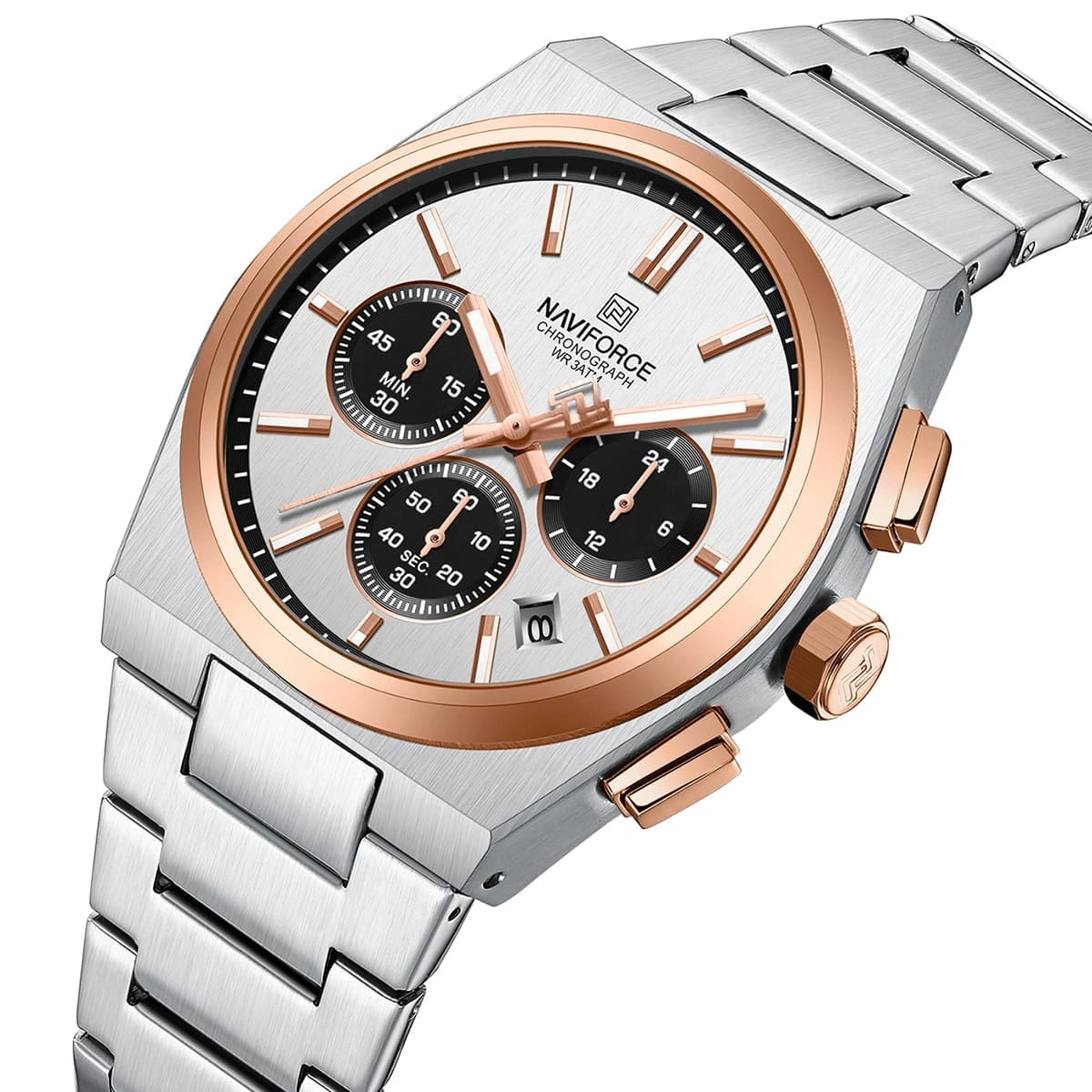 Naviforce Watch For Men NF8048G-S-W-RG