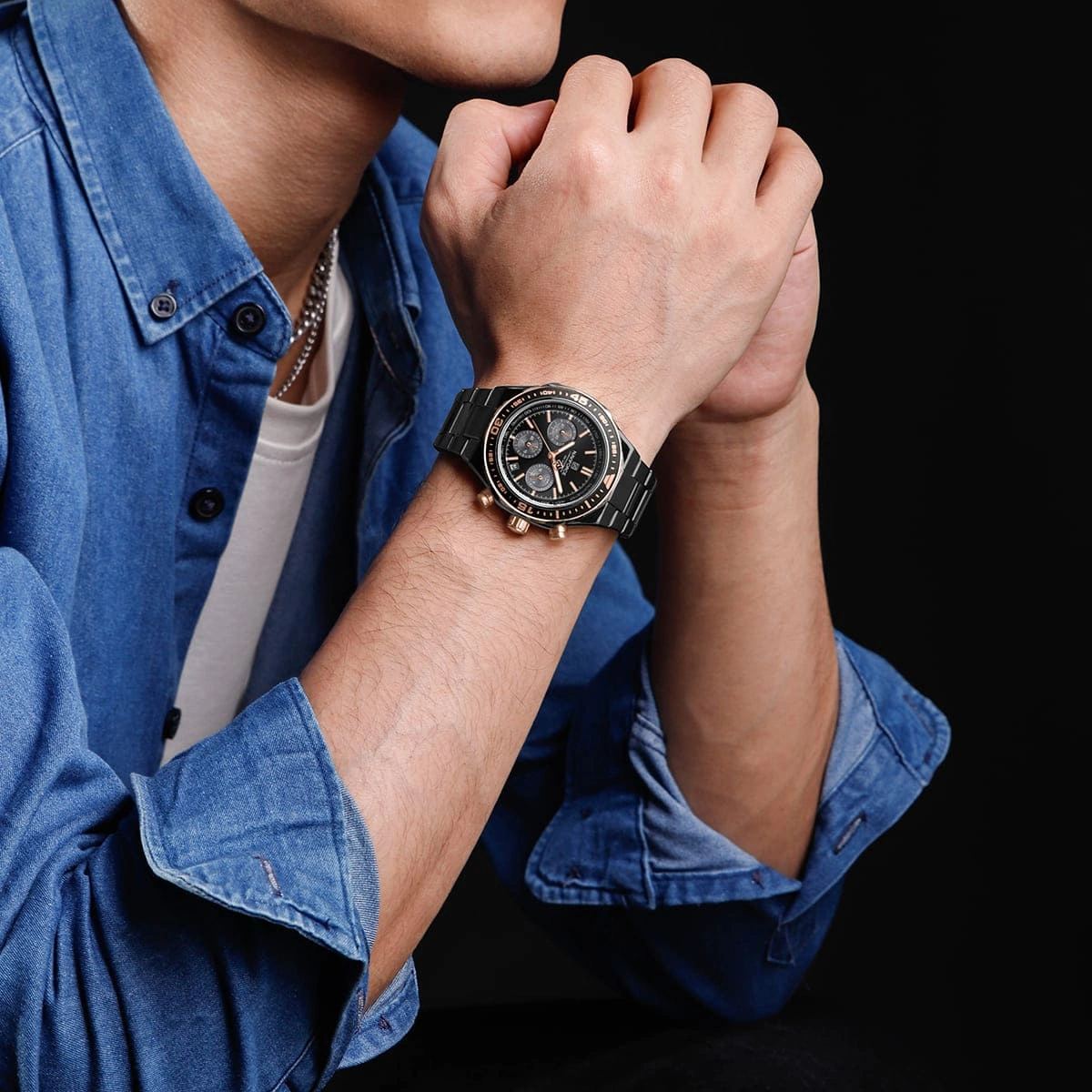 Naviforce Watch For Men NF8049-B-RG-B