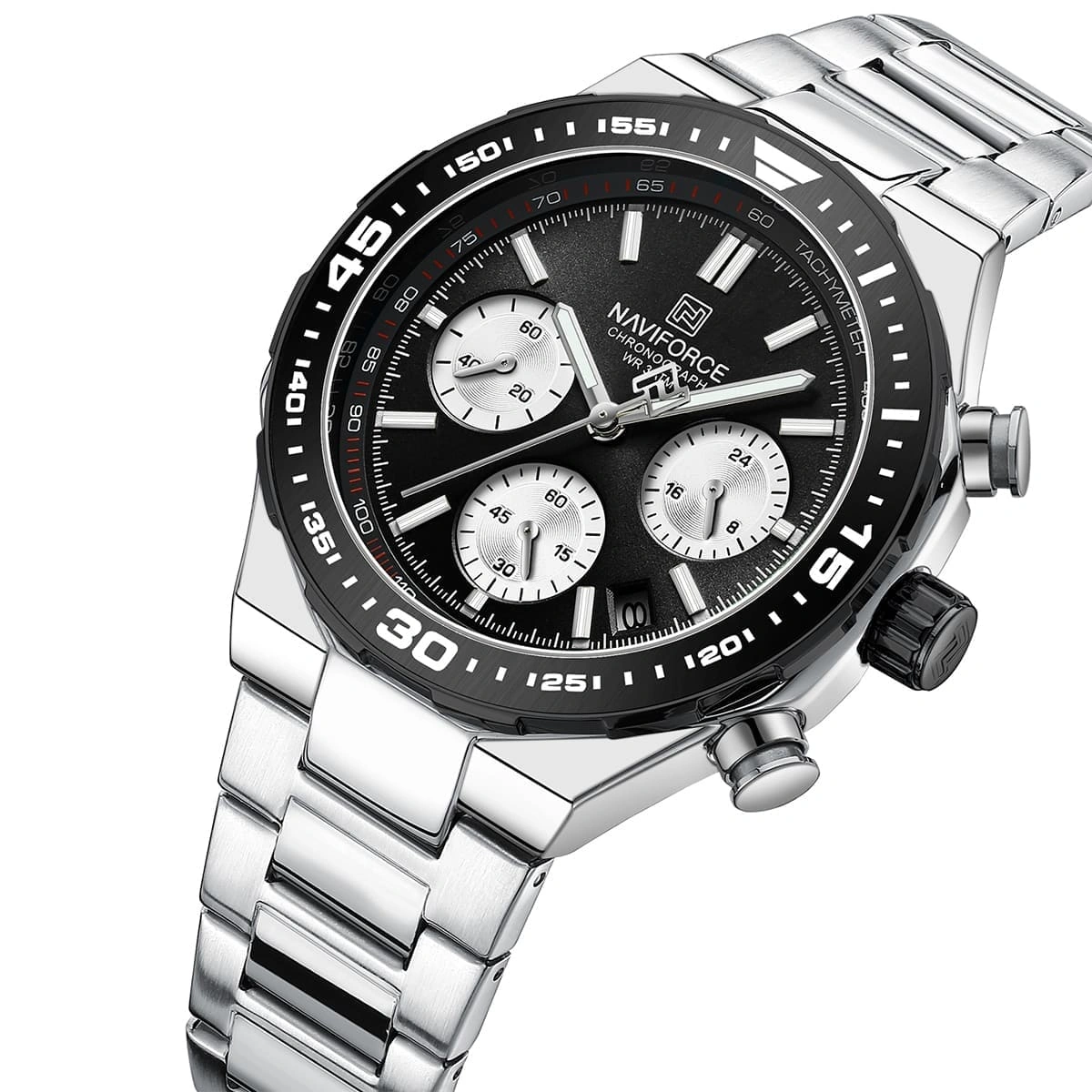 Naviforce Watch For Men NF8049-S-B-S