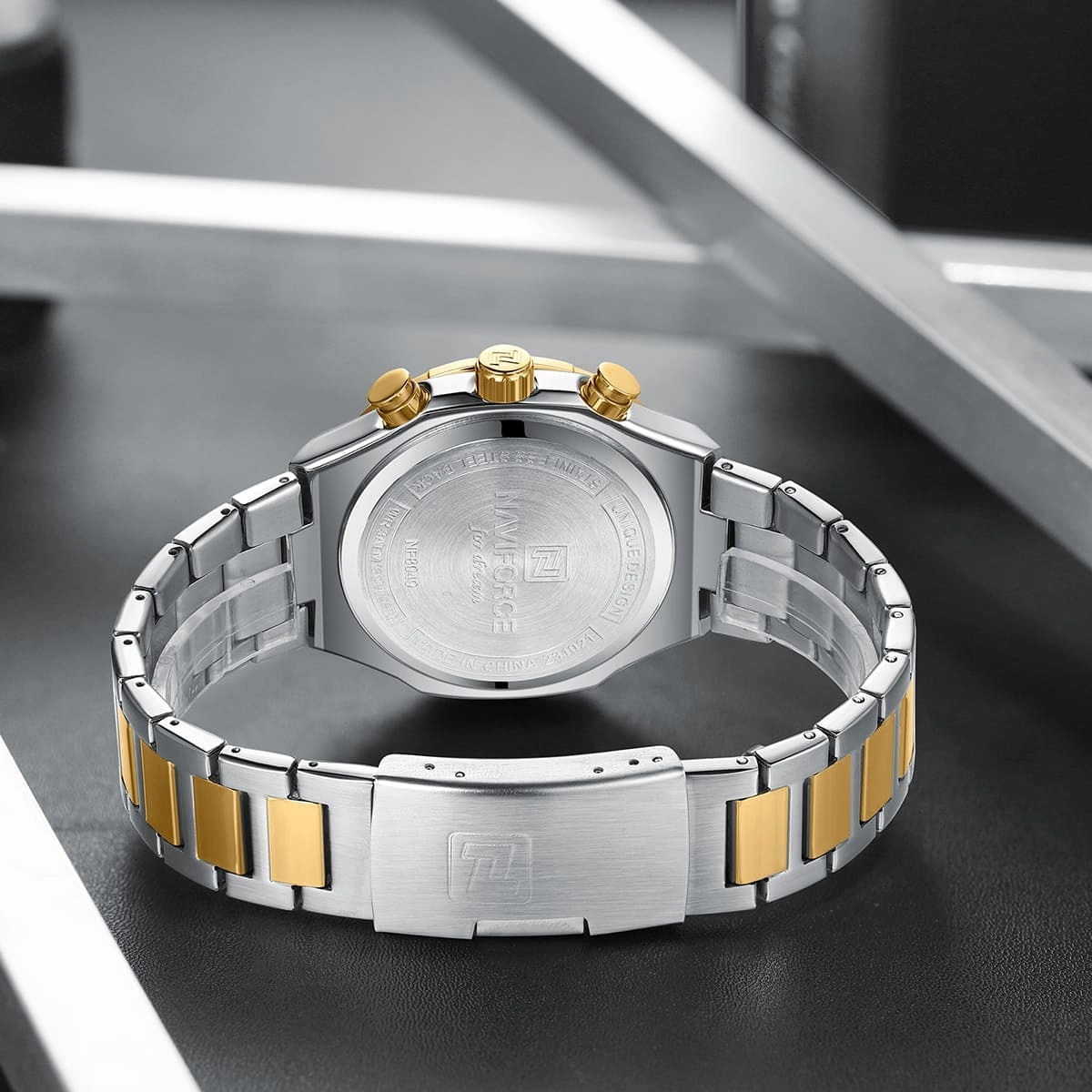 Naviforce Watch For Men NF8049-S-G-G