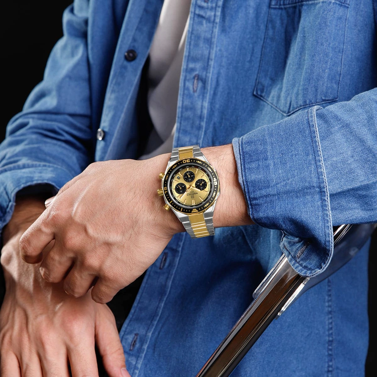 Naviforce Watch For Men NF8049-S-G-G