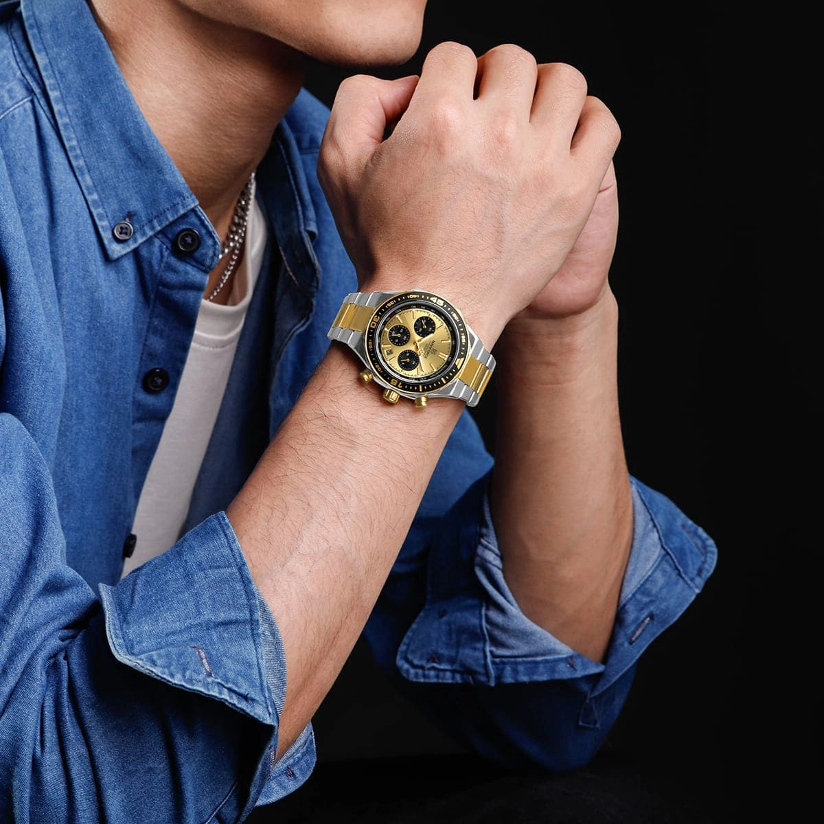 Naviforce Watch For Men NF8049-S-G-G