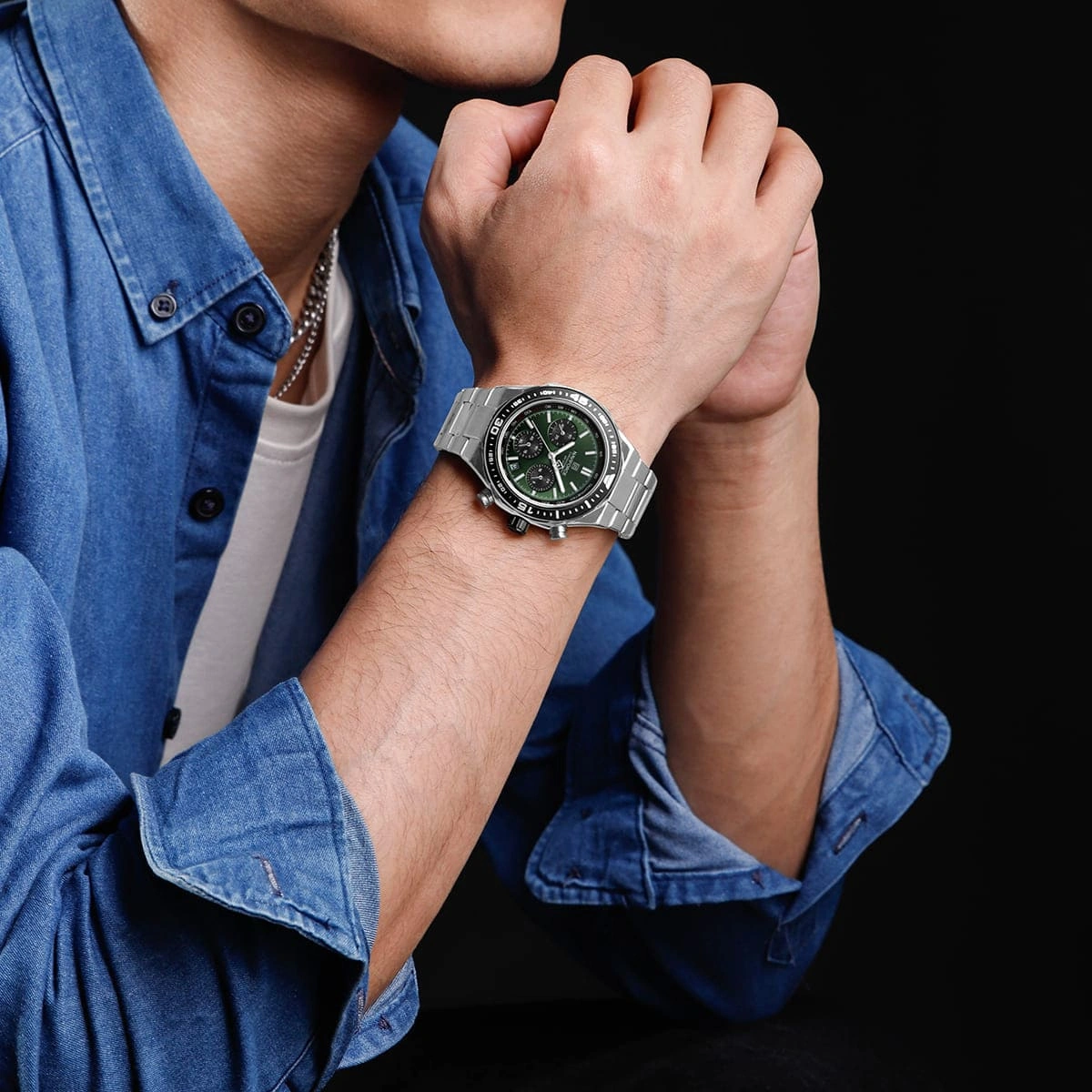 Naviforce Watch For Men NF8049-S-GN-S