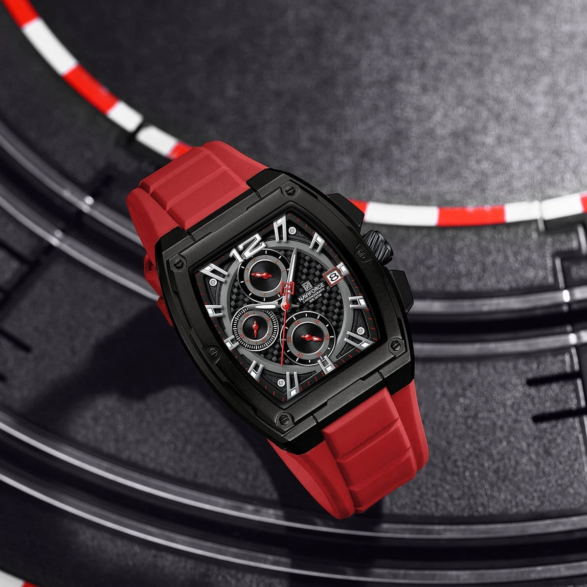 Naviforce Watch For Men NF8050-B-B-R