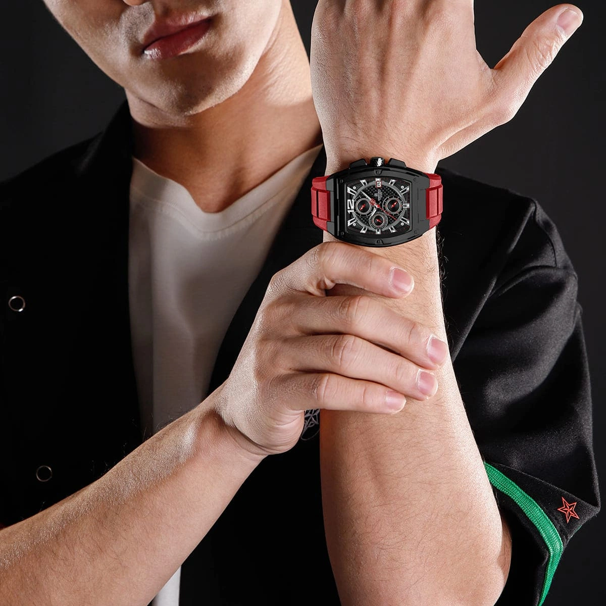 Naviforce Watch For Men NF8050-B-B-R