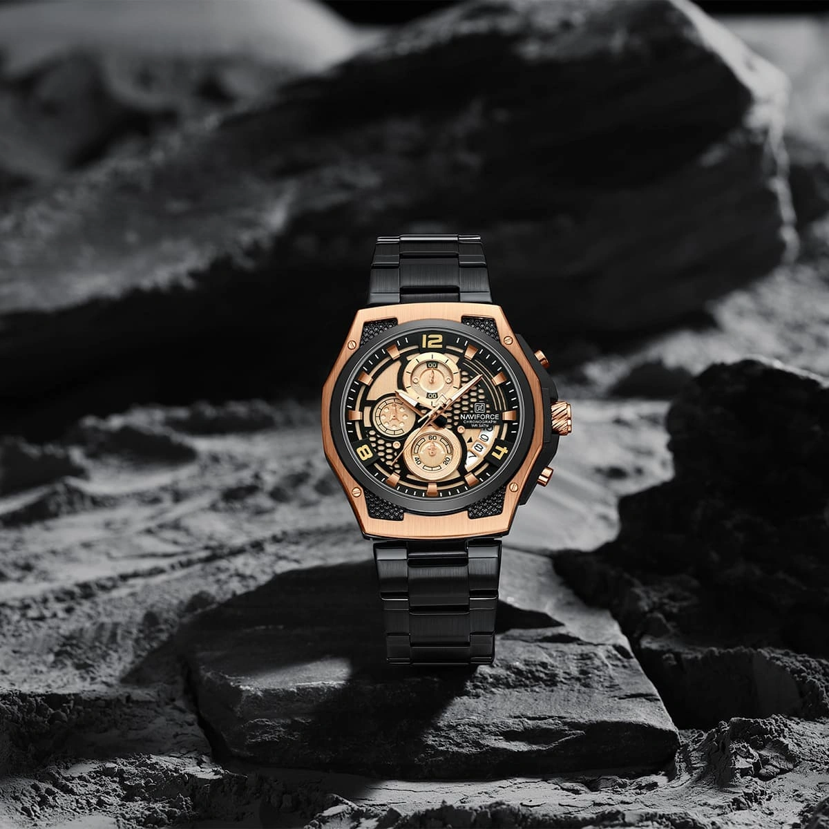 Naviforce Watch For Men NF8051S-RG-B-B