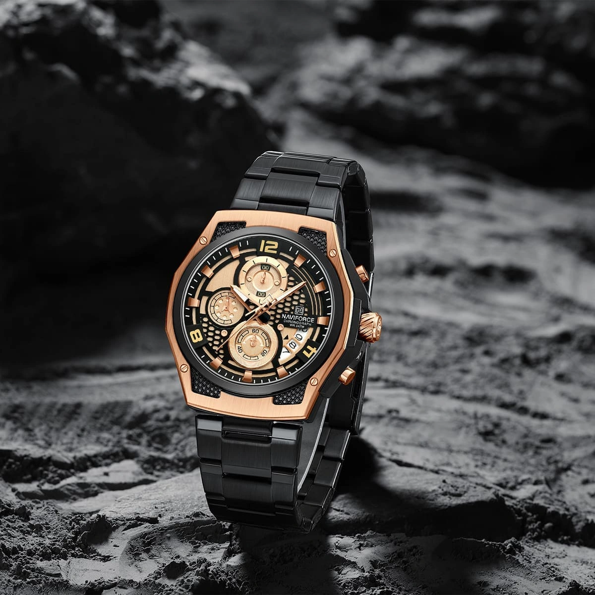 Naviforce Watch For Men NF8051S-RG-B-B