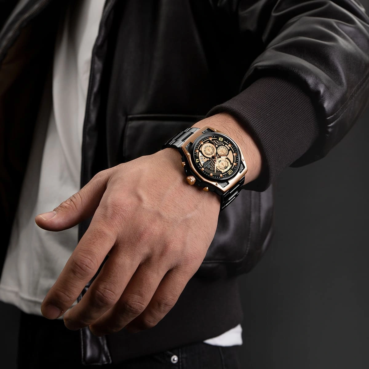 Naviforce Watch For Men NF8051S-RG-B-B