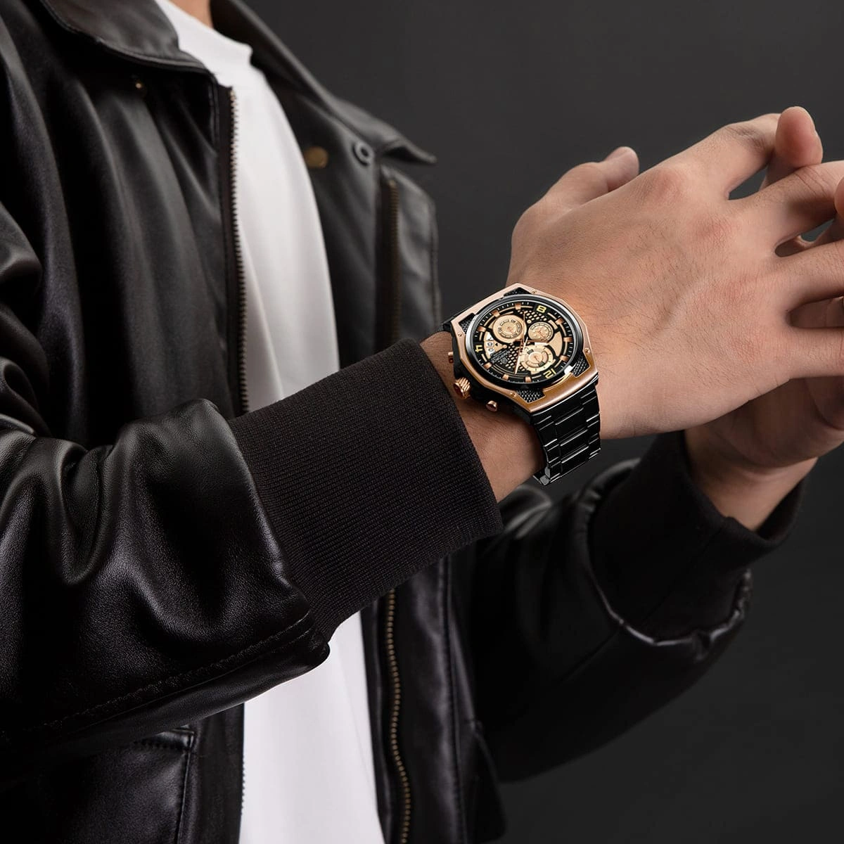 Naviforce Watch For Men NF8051S-RG-B-B