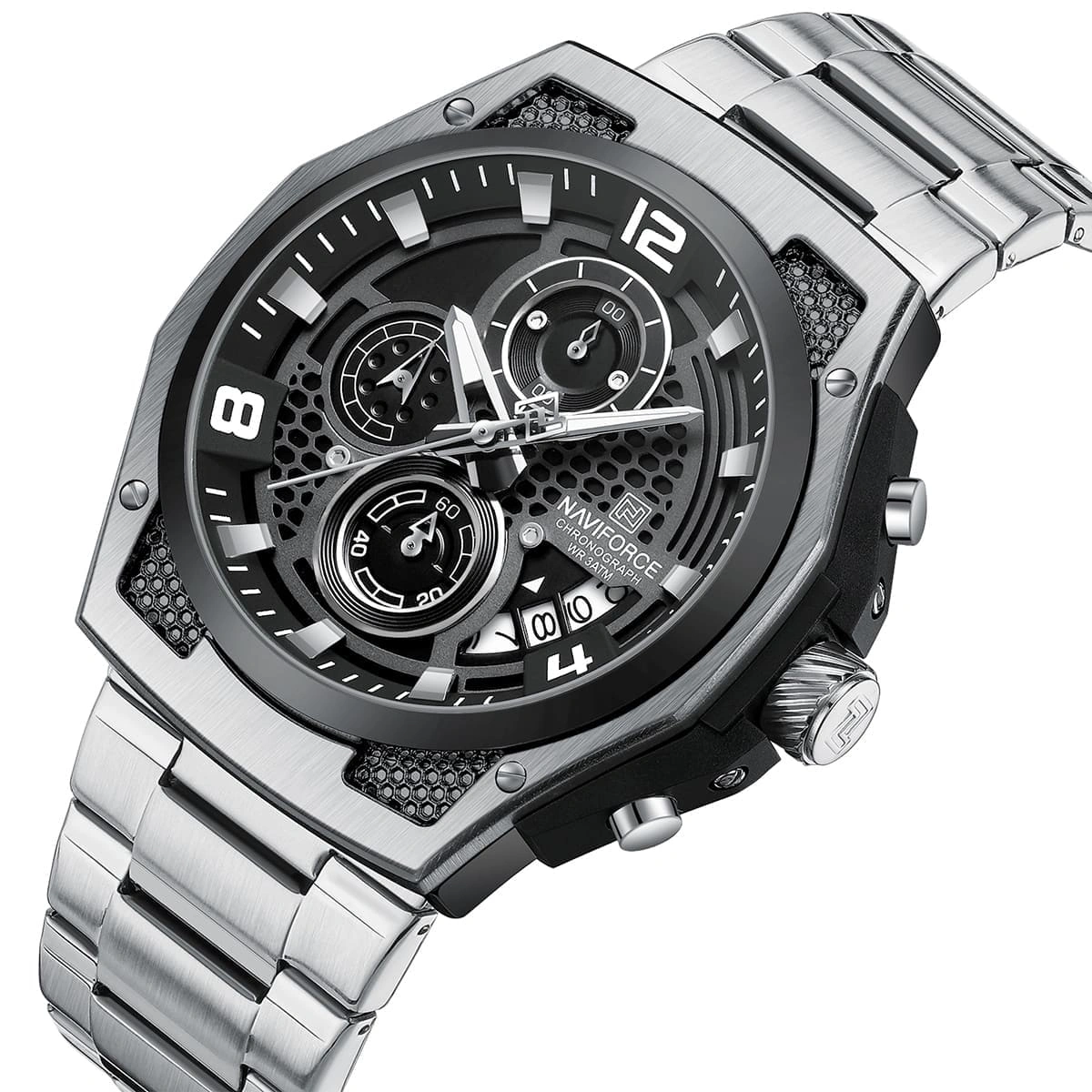 Naviforce Watch For Men NF8051S-S-B-S