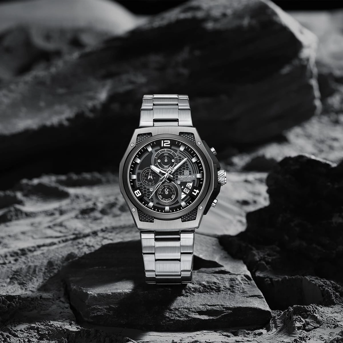 Naviforce Watch For Men NF8051S-S-B-S