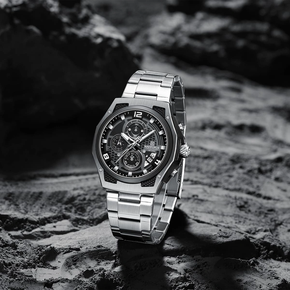Naviforce Watch For Men NF8051S-S-B-S