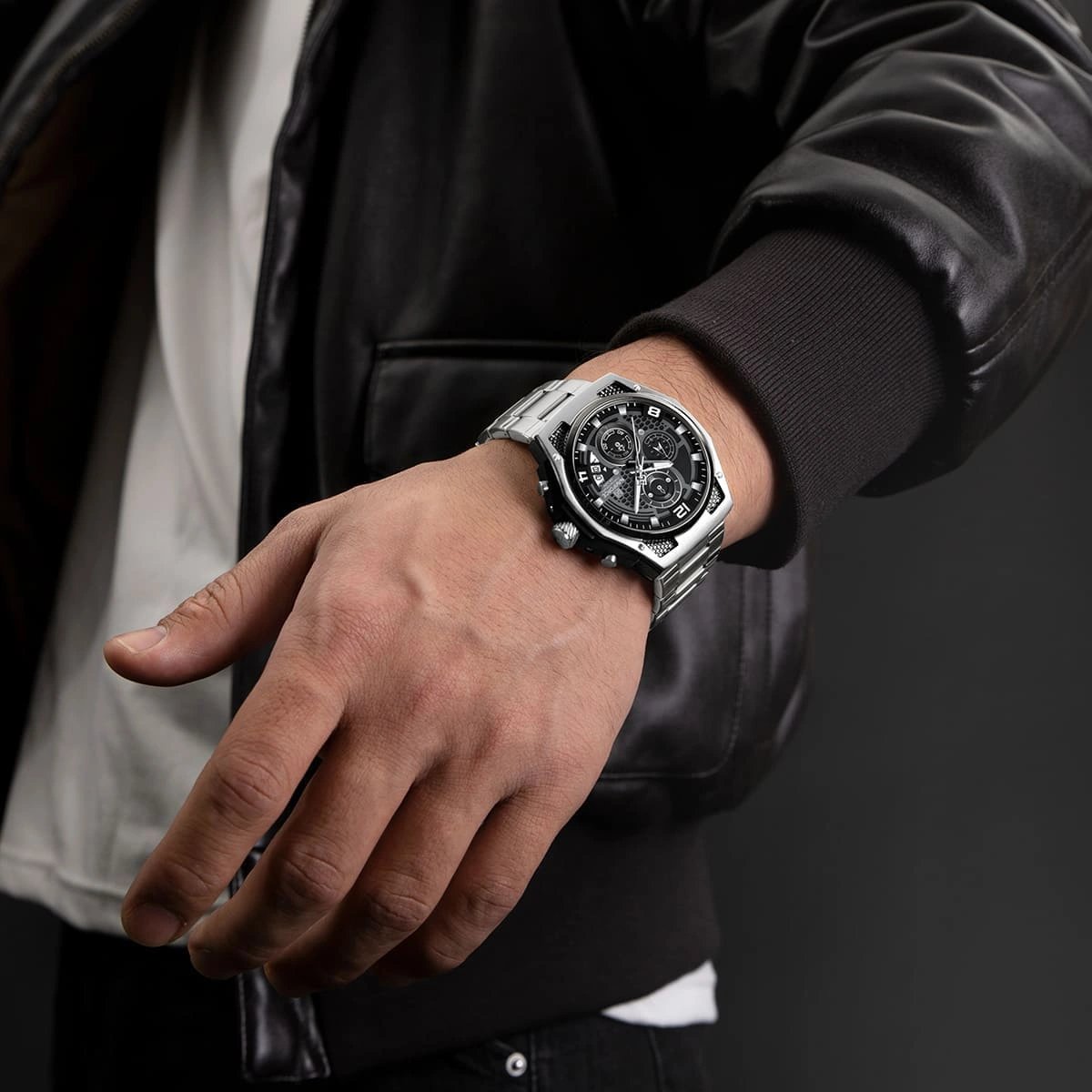Naviforce Watch For Men NF8051S-S-B-S