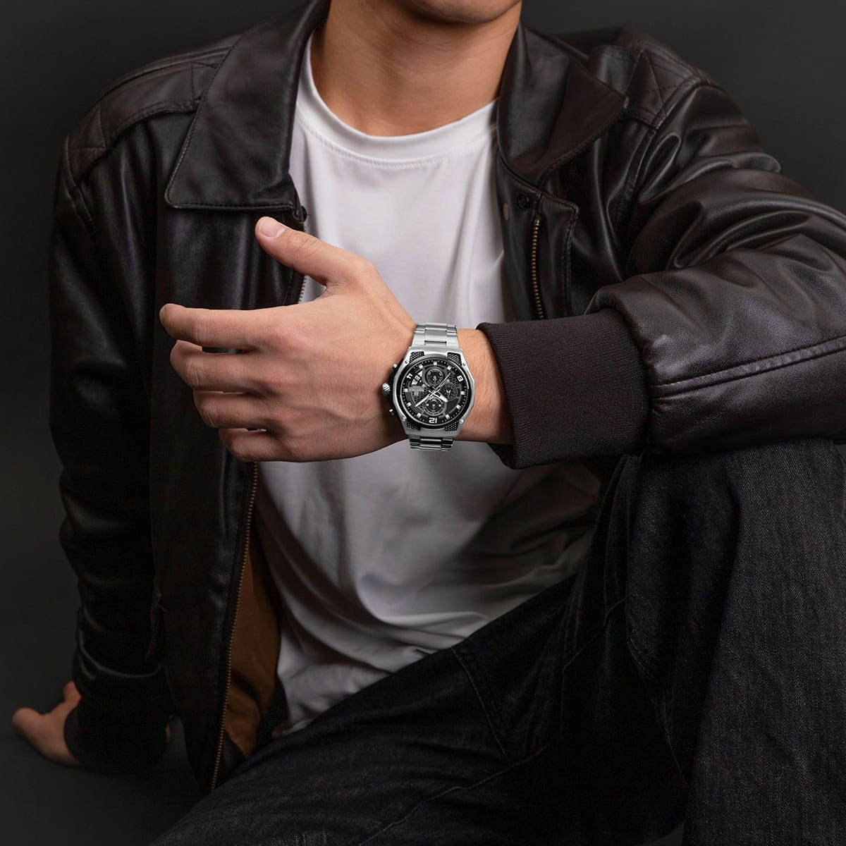 Naviforce Watch For Men NF8051S-S-B-S
