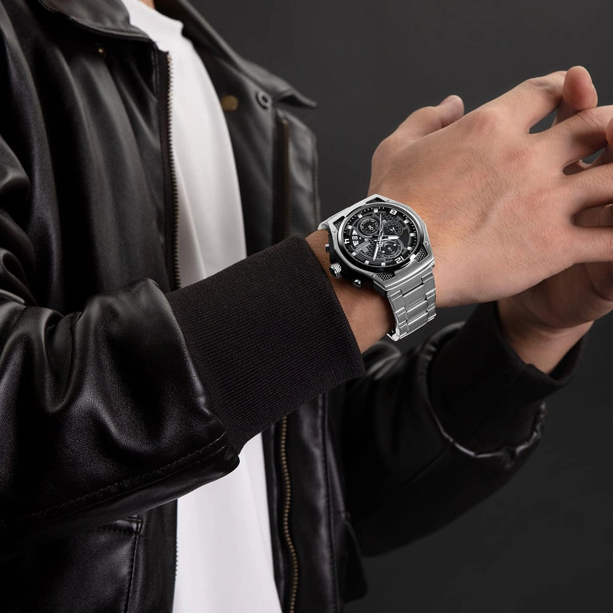 Naviforce Watch For Men NF8051S-S-B-S